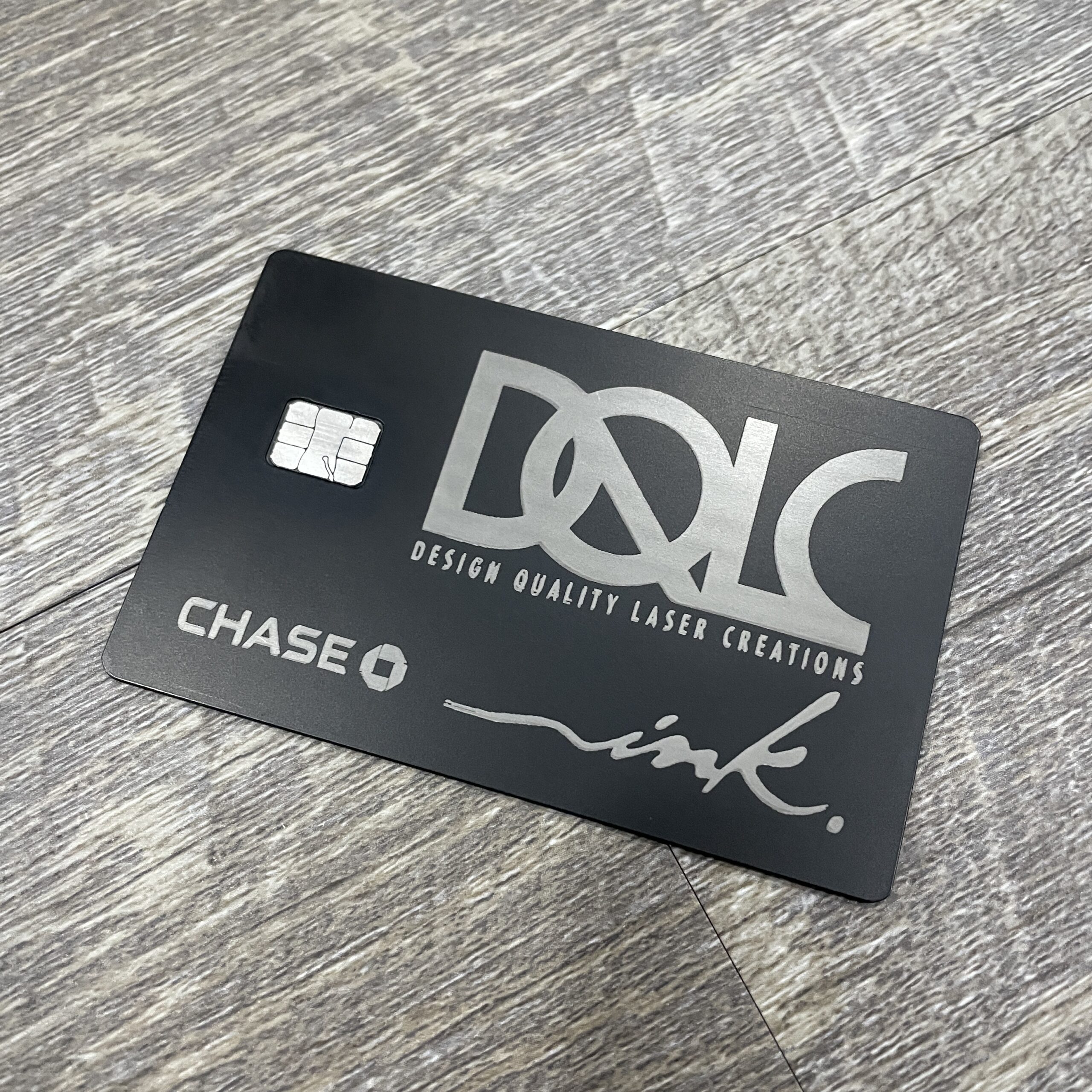 Metal Credit Cards (These are the regular finish cards) - Metal credit cards  - KZ Laser Works - Custom Laser Engraving